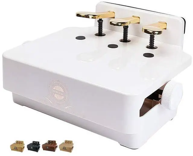 Main image of Adjustable Piano Pedal Extender Bench for Kids (White)