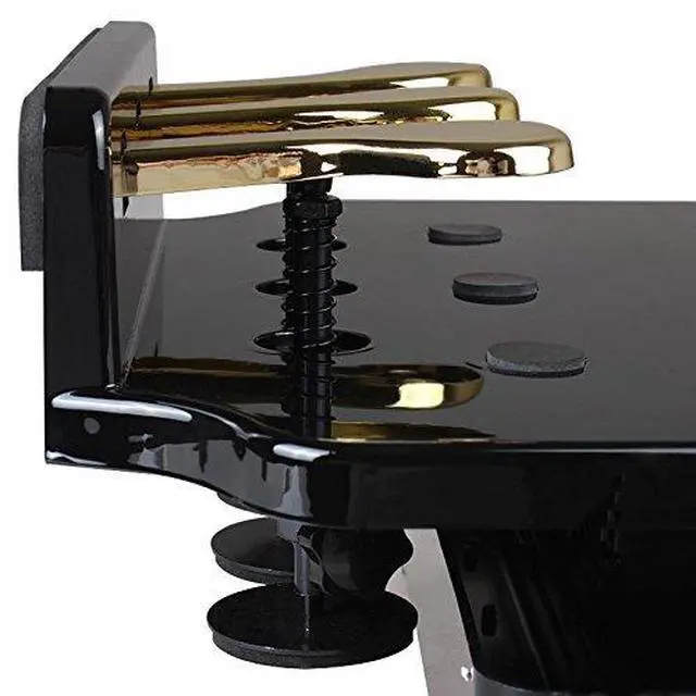 Alt view image 2 of 6 - Adjustable Piano Pedal Extender Bench for Kids, Design with 3 Pedal (Black)