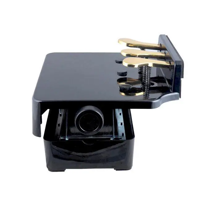 Alt view image 5 of 6 - Adjustable Piano Pedal Extender Bench for Kids, Design with 3 Pedal (Black)