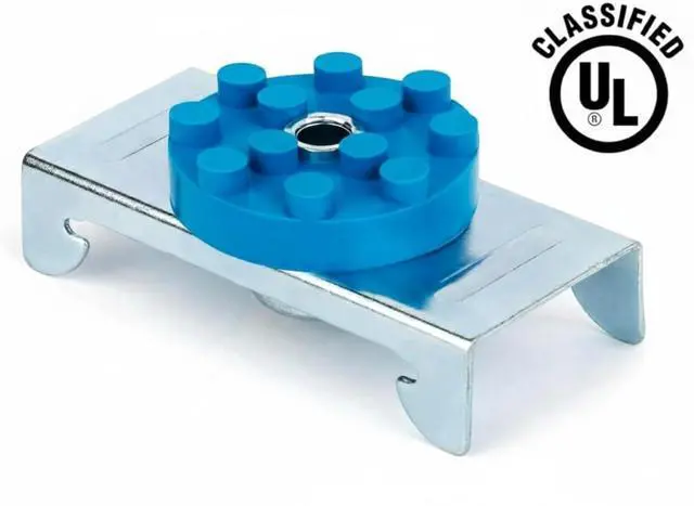 Alt view image 3 of 6 - Sound Isolation Clips - Resilient Soundproofing Clips for Walls and Ceilings, UL Classified, Decouples Drywall from Studs, Mounting Screws Included - 50 Pack Covers 210 SF