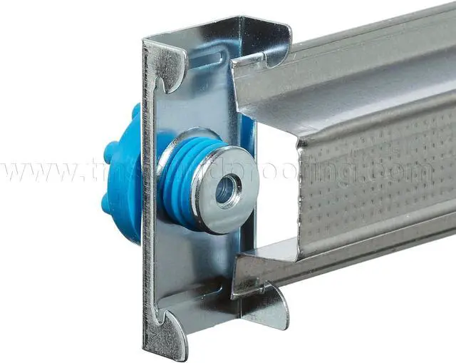 Alt view image 4 of 6 - Sound Isolation Clips - Resilient Soundproofing Clips for Walls and Ceilings, UL Classified, Decouples Drywall from Studs, Mounting Screws Included - 50 Pack Covers 210 SF