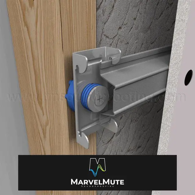 Alt view image 5 of 6 - Sound Isolation Clips - Resilient Soundproofing Clips for Walls and Ceilings, UL Classified, Decouples Drywall from Studs, Mounting Screws Included - 50 Pack Covers 210 SF