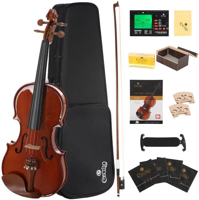 Main image of 1/2 Size Acoustic Violin, Solid Spruce Maple Body Beginner Kit