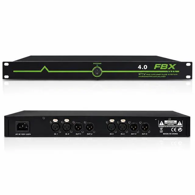 Main image of Microphone Feedback Suppressor, 4 In 4 Out Audio Processor FBX4.0 | DSP Audio Processing; KTV Sound System Support; Conference Room Application; Rack Mount Design; Frequency Shift Function