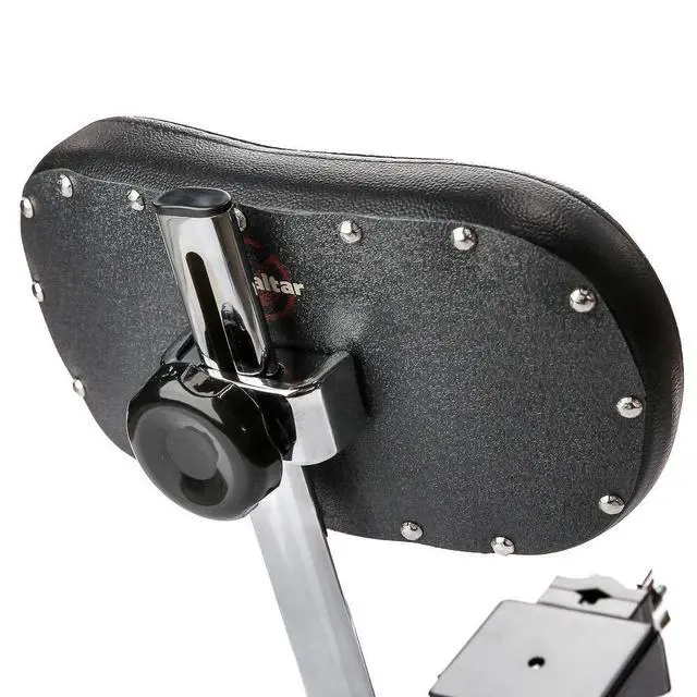 Alt view image 5 of 7 - Universal Backrest, with Adjustable Lower Back Support, Sturdy Clamp-On Design, Fits Most 9000 Series Drum Thrones, Black (GUBR)