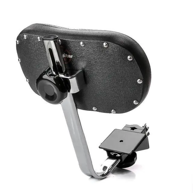Alt view image 7 of 7 - Universal Backrest, with Adjustable Lower Back Support, Sturdy Clamp-On Design, Fits Most 9000 Series Drum Thrones, Black (GUBR)