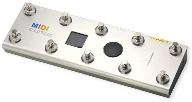 Main image of Paint Audio MIDI Captain Foot Controller Multi-Effects Keyboards Synthesizer USB-MIDI musical software Bias with Time Engine Function Support all PC/CC/Note commander 10 Foot Switches (Gold)