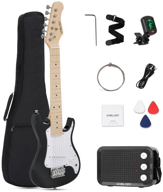 Main image of UST-70 Kids Electric Guitar Beginner Kit with Amp, Ideal First Guitar for Starter, Lightweight 30 Inch Guitar for Boys and Girls, Fun Music Gift for Learning, Practice and Play at Home, Black