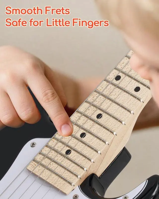 Alt view image 4 of 7 - UST-70 Kids Electric Guitar Beginner Kit with Amp, Ideal First Guitar for Starter, Lightweight 30 Inch Guitar for Boys and Girls, Fun Music Gift for Learning, Practice and Play at Home, Black