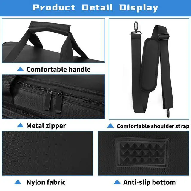 Alt view image 4 of 7 - Extra Large Travel Gig Band Cable File Bag With Separate Bags,DJ Cord Organizer Case for Laptop,DJ Gear,Sound Instrument and Musician Accessories 30"x11"x14.5"
