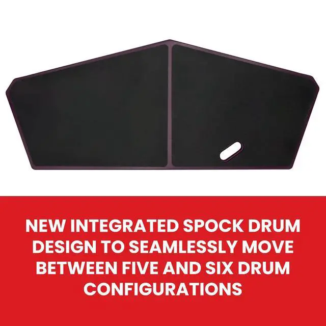 Alt view image 7 of 7 - HHPQLR Heavy Hitter Quadropad Practice Pad with Rims - Large