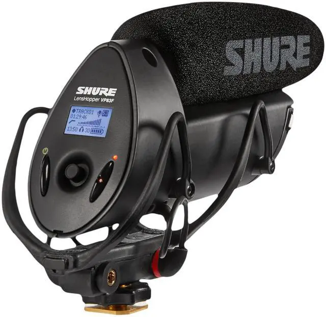 Main image of VP83F LensHopper Camera-Mounted Condenser Shotgun Microphone with Integrated Digital Flash Recording - Windscreen, Superior RF Immunity, Backlit LCD, 5-Position Joystick, Rycote Lyre Shock Mount
