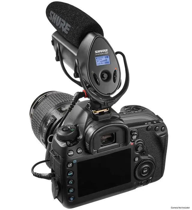Alt view image 4 of 7 - VP83F LensHopper Camera-Mounted Condenser Shotgun Microphone with Integrated Digital Flash Recording - Windscreen, Superior RF Immunity, Backlit LCD, 5-Position Joystick, Rycote Lyre Shock Mount