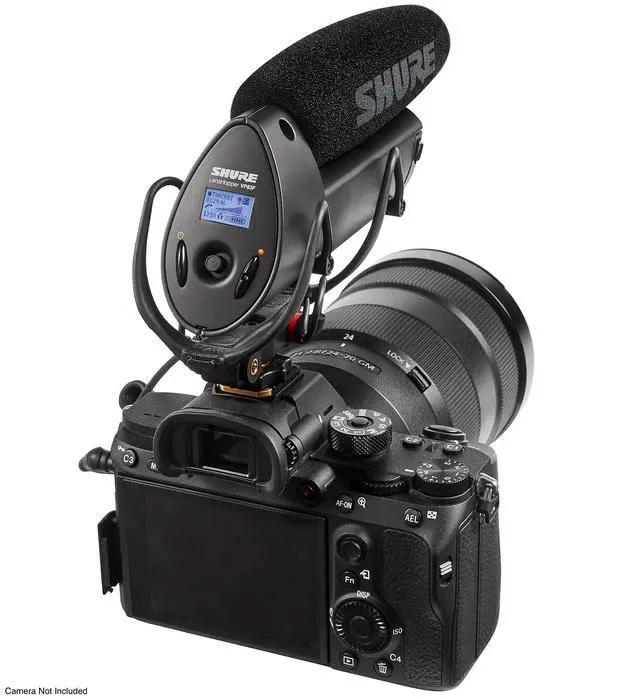 Alt view image 7 of 7 - VP83F LensHopper Camera-Mounted Condenser Shotgun Microphone with Integrated Digital Flash Recording - Windscreen, Superior RF Immunity, Backlit LCD, 5-Position Joystick, Rycote Lyre Shock Mount