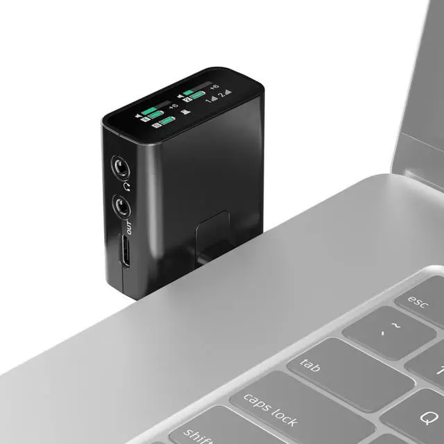 Alt view image 4 of 7 - Pro Audio Profile Wireless 2-Channel All-in-One 2.4 GHz Clip-On & Handheld Microphone System | Includes Receiver, 2 Clip-On Microphones, Portable Charging Bar & Handheld Interview Mic