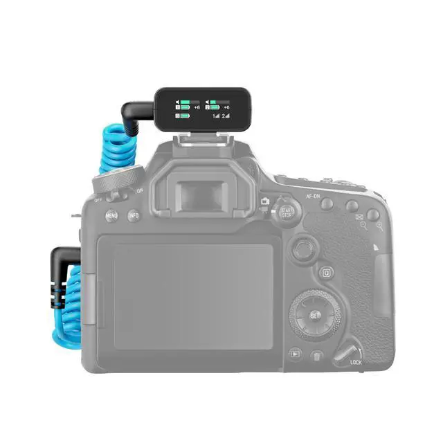 Alt view image 5 of 7 - Pro Audio Profile Wireless 2-Channel All-in-One 2.4 GHz Clip-On & Handheld Microphone System | Includes Receiver, 2 Clip-On Microphones, Portable Charging Bar & Handheld Interview Mic