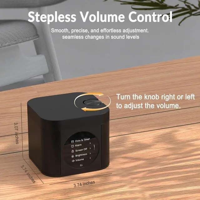 Alt view image 7 of 7 - Sleep Sound Machine - Dual Speakers, Tibetan Singing Bowls, 19 Soothing Tones, 20 White Noises, Visual & Auditory Breathing Guides | Deep Sleep, Anxiety Relief, Meditation, Rechargeable