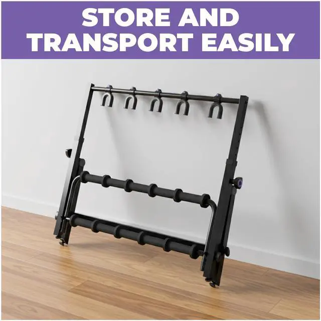 Alt view image 4 of 7 - Multi Guitar Rack Stand for Acoustic, Bass, Ukuleles and Electric Guitars - 5-7 Adjustable Folding Guitar Rack Holder for Multiple Guitars with Heavy Duty Floor Stand