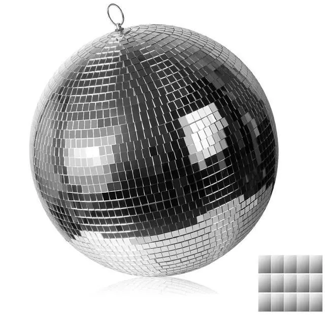 Main image of 16inch Disco Ball Mirror Balls Large Hanging Disco Balls for Party Decorations, Weddings, Events, (16inch Disco Ball x 1pc, Replacement Mirror x 15pcs)