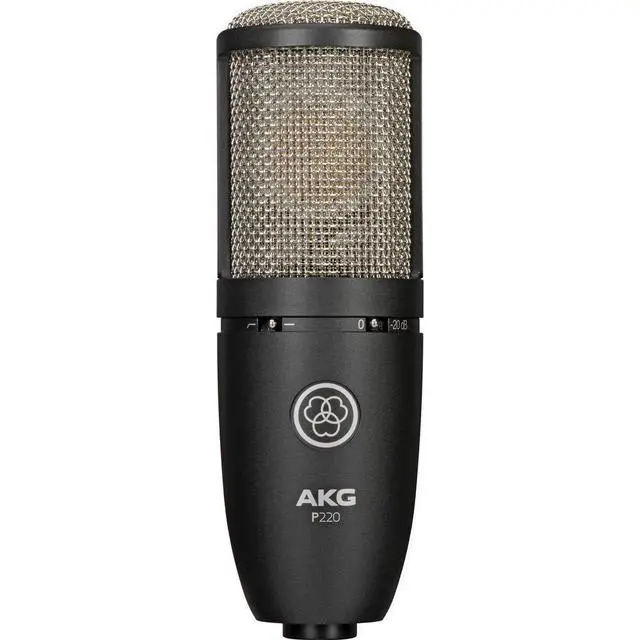 Alt view image 3 of 5 - Project Studio P220 Large Diaphragm Condenser Microphone With Pop Filter and XLR To XLR Cable