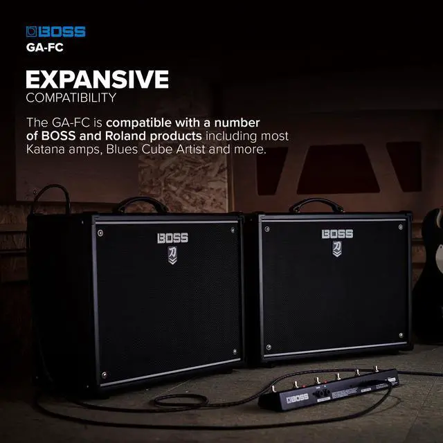 Alt view image 3 of 6 - GA-FC | 6-Button Foot Controller | Hands-Free Control of /Roland Guitar & Bass Amps | Streamlined Channel Switching | Change Presets & Toggle Effects | Compatible with Most Katana Amps & More