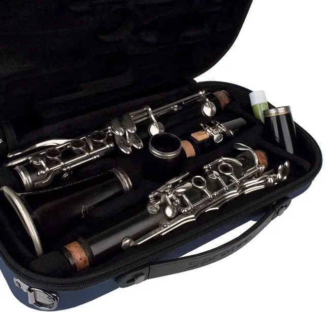 Alt view image 2 of 6 - Micro-Sized ABS tion Clarinet Case, Blue, Model BM307BX