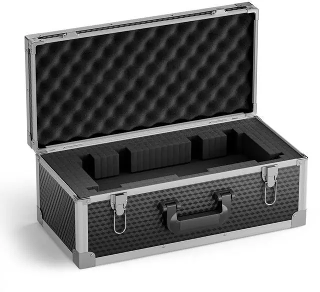 Main image of Carrying Case with Customizable Pre-Diced Foam Foam PCSE-XL | Aluminum Alloy Sturdy Build, 3-layer Form, Protective Gear Storage, Wireless Mic Systems, Camera Gear, Equipment Transport