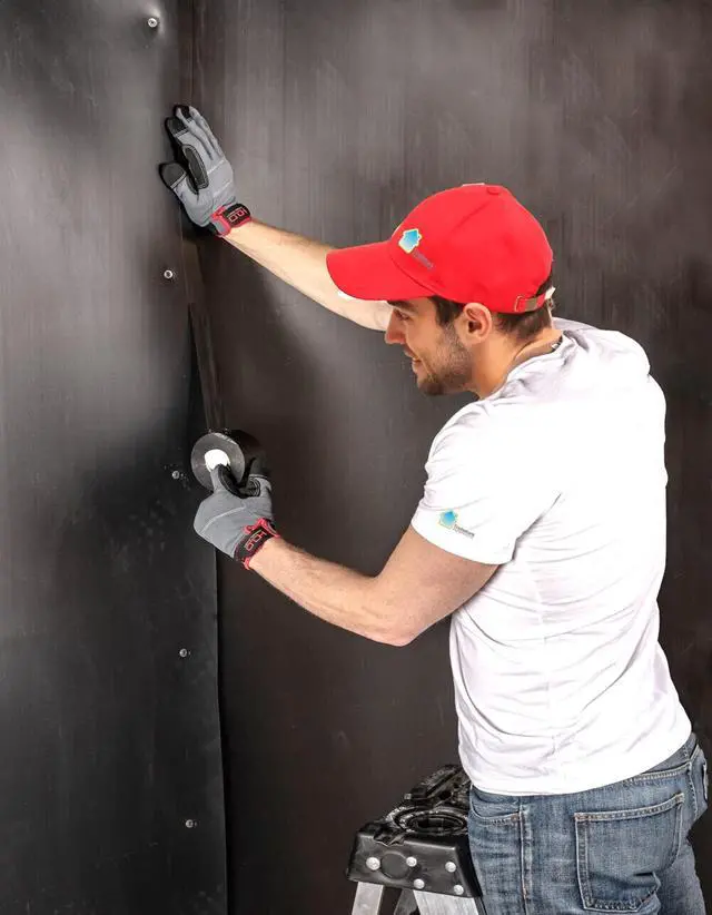 Alt view image 4 of 6 - Premium Quality MLV Seam Tape, Installation Tape for Mass-Loaded Vinyl Noise Barriers, 6 Mil - 1.5" x 108 (3 Pack)