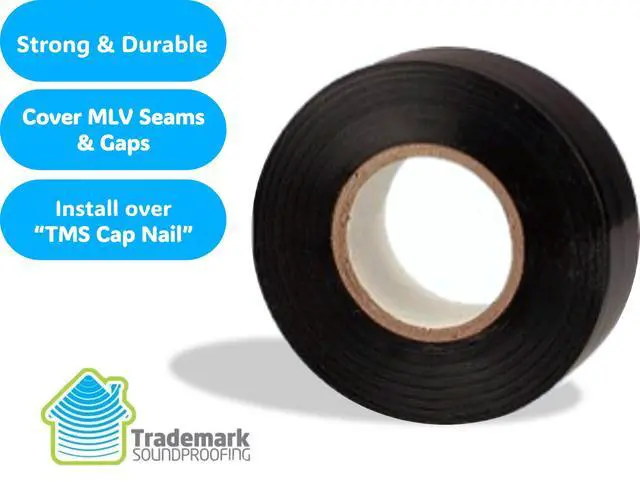 Alt view image 2 of 6 - Premium Quality MLV Seam Tape, Installation Tape for Mass-Loaded Vinyl Noise Barriers, 6 Mil - 1.5" x 108 (3 Pack)
