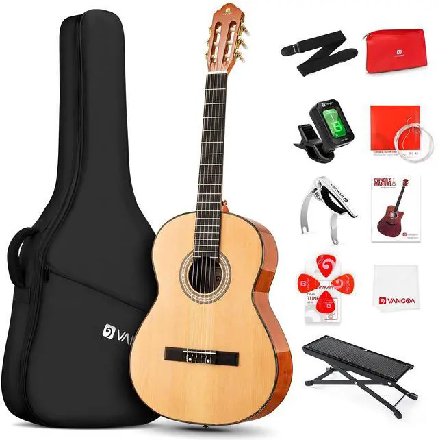 Main image of Classical Guitar 36" 3/4 Spanish Style Classical Guitarra, 36 Inch Nylon Strings Guitar Ideal for Beginner Teens Adults, Natural Spruce, by