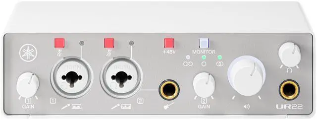 Main image of 2-in/2-out USB-C Audio Interface with 24-bit/192kHz Support, 2 Combo Inputs, Direct Monitoring, Loopback Function, and Steinberg Software Suite, White UR22MK3 W
