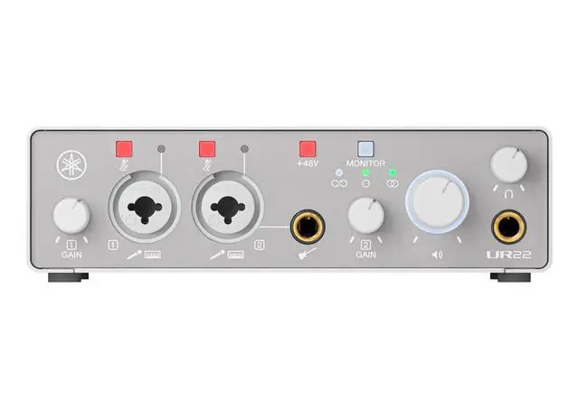 Alt view image 2 of 7 - 2-in/2-out USB-C Audio Interface with 24-bit/192kHz Support, 2 Combo Inputs, Direct Monitoring, Loopback Function, and Steinberg Software Suite, White UR22MK3 W