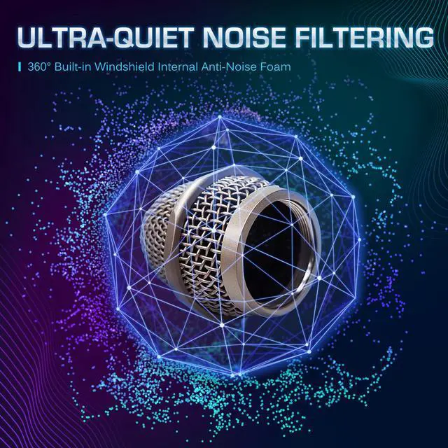 Alt view image 4 of 7 - Edur-916S Golden XLR Wired Vocal Microphone for SingingSupercardioid | Patented dual-shock-mount minimizes handling noise. Anti-rolling grille keeps the microphone secure on desk