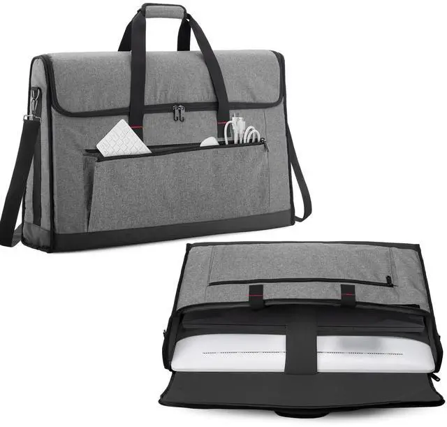 Main image of Monitor Carrying Case 24-27 Inch Padded Travel Bag | Hold Up to 2 LCD Screens/TVs, Not Compatible with iMac, with Accessories Pocket, Shoulder Strap