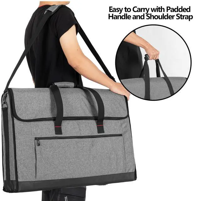 Alt view image 5 of 7 - Monitor Carrying Case 24-27 Inch Padded Travel Bag | Hold Up to 2 LCD Screens/TVs, Not Compatible with iMac, with Accessories Pocket, Shoulder Strap