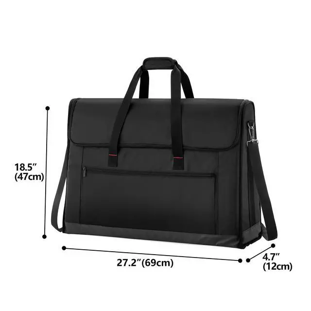 Alt view image 7 of 7 - Monitor Carrying Case 24-27 Inch Padded Travel Bag | Hold Up to 2 LCD Screens/TVs, Not Compatible with iMac, with Accessories Pocket, Shoulder Strap, PU Bottom, Black