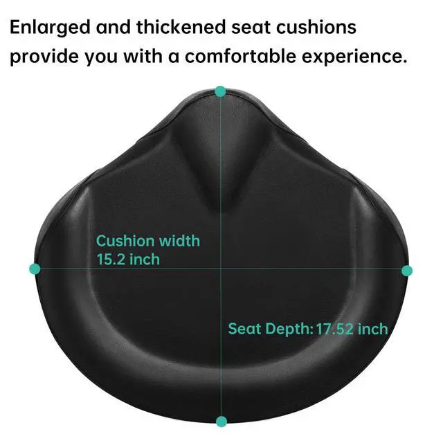 Alt view image 5 of 7 - Heavy-Duty Drum Throne - Adjustable Height 17.13-23.62 Inches, Comfortable PU Surface, Extra-Thick Seat, 400 lbs Weight Capacity, Ideal for Adult Drummers
