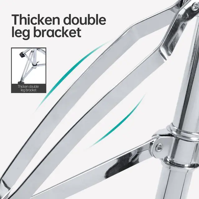 Alt view image 7 of 7 - Heavy-Duty Drum Throne - Adjustable Height 17.13-23.62 Inches, Comfortable PU Surface, Extra-Thick Seat, 400 lbs Weight Capacity, Ideal for Adult Drummers