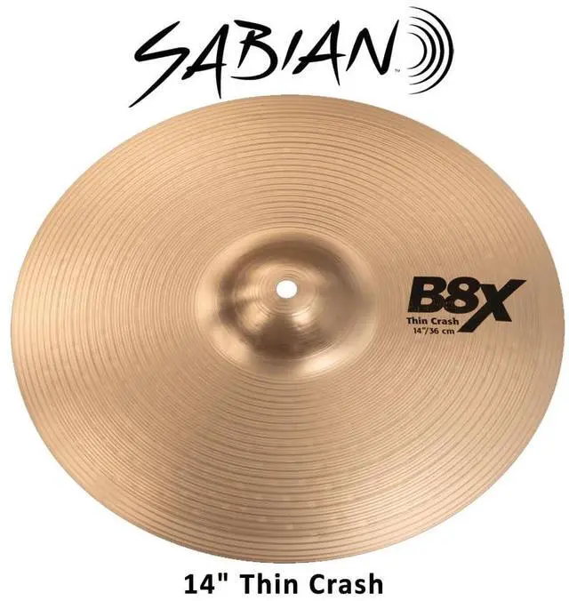 Alt view image 4 of 4 - 14" B8X Thin Crash Cymbal