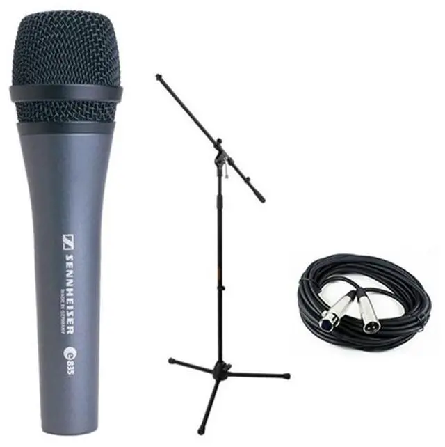 Main image of E835 Dynamic Handheld Vocal Mic with Stand & Cable Performance Kit