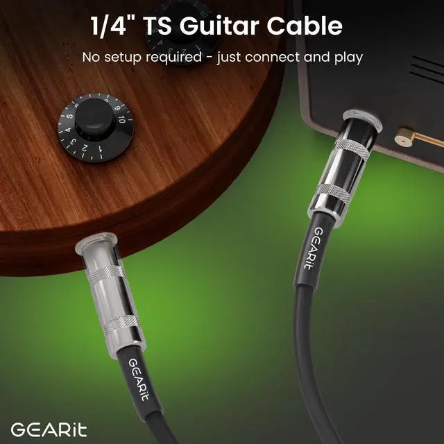 Alt view image 4 of 7 - Professional Speaker Cable (50ft) 12AWG Pure Copper 1/4 inch to 1/4 inch TS Straight Male to Male for Amplifier, Speaker Cabinet, PA and DJ Audio