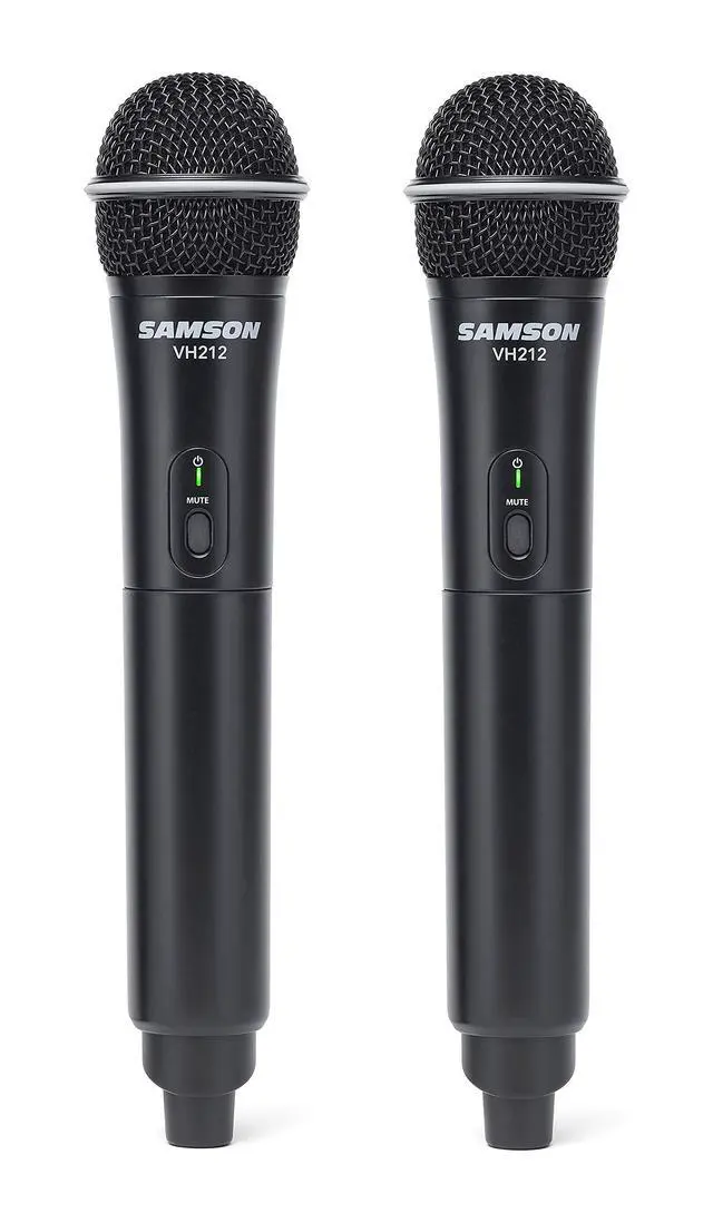Alt view image 7 of 7 - Stage 212 Dual VHF Handheld Wireless Mic System with 2 Q6 Mics | 12 Channels, Ir Sync, Xlr Mix Plus 1/4 Outputs, ~200' Range, ~12 Hr Battery