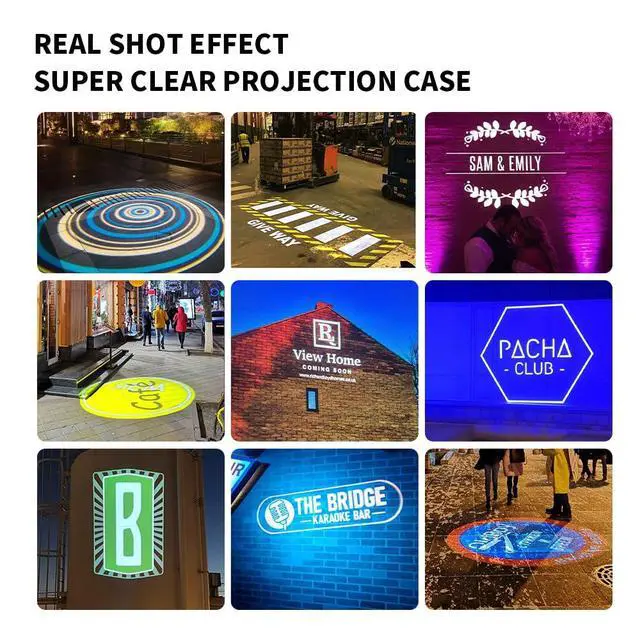 Alt view image 6 of 7 - 60W Custom GOBO P Led Logo Lights Image for Store Business Outdoor and Indoor I Waterproof with Remote Control (60, Watts)