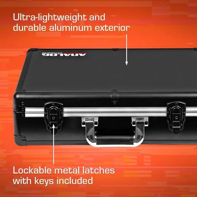 Alt view image 4 of 5 - Mackie ProFX12v3 Case - Ultra-Lightweight UNISON Hard Case | Ultra-Lightweight and Durable Aluminum Case, Die-Cut Foam Padded Interior With Cable Storage Space, Comfortable Padded Handle