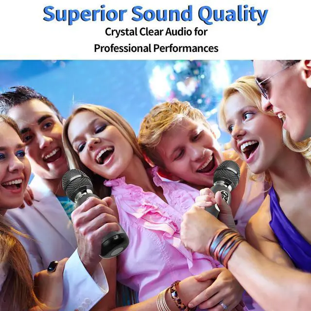 Alt view image 3 of 7 - YF73 20W Karaoke Mic, Dual MIC, BT5.0, TF, Home/Part