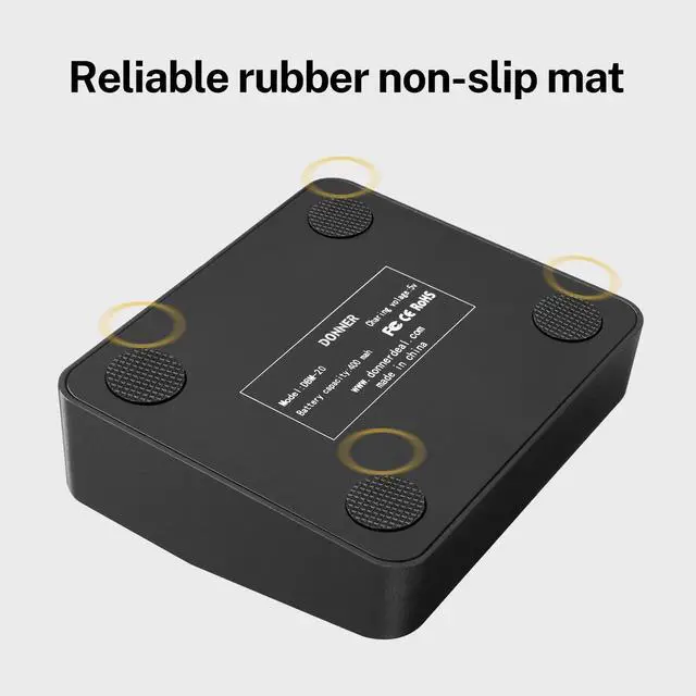 Alt view image 4 of 7 - Wireless Page Turner Pedal Teleprompter App Control Foot Pedal for Tablets Phones Rechargeable