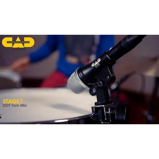 Alt view image 6 of 7 - STAGE7 7Piece Drum Microphone Pack with Case