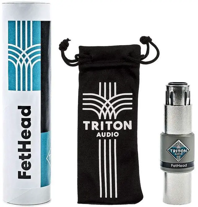 Alt view image 3 of 4 - TRITON AUDIO FetHead In-Line Microphone Preamp for Ribbon and Dynamic Mics Bundle with 20" XLR-XLR Cable