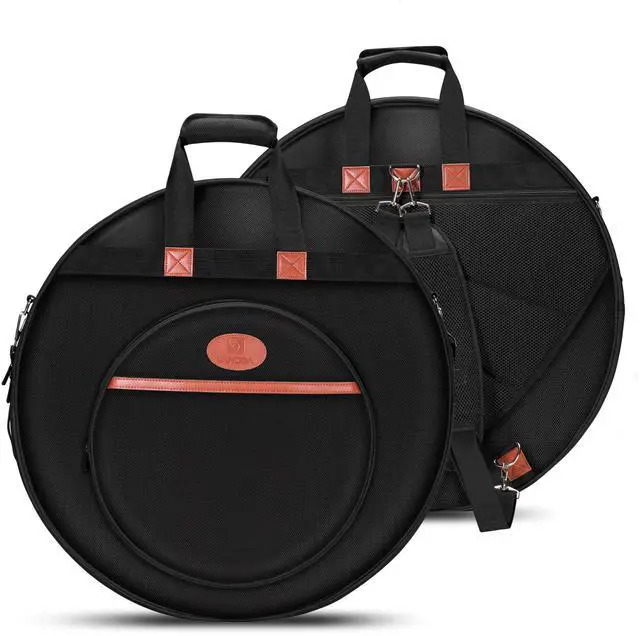 Main image of 22" Cymbal Bag with Dividers, 10-Pack Cymbal Case 10mm Padded Cymbal Gig Bag Dust-proof and Waterproof Storage with Carry Handle, Shoulder and Backpack Straps for Drum Cymbals and Accessories