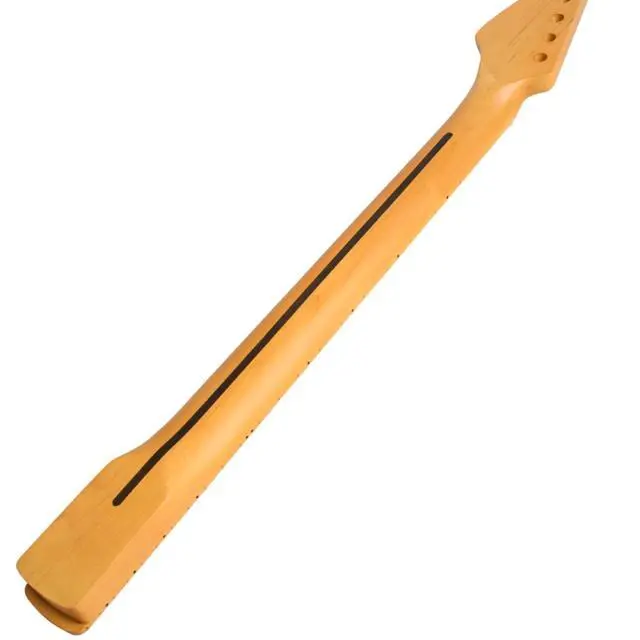 Alt view image 4 of 7 - Strat Guitar Neck 22 Fret, 25.5" Canadian Maple Electric Guitar Neck for ST Style Guitar Parts Replacement